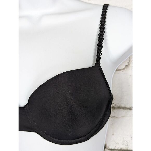 THIRDLOVE Satin Black Bra Size 27B NWT - Picture 2 of 5